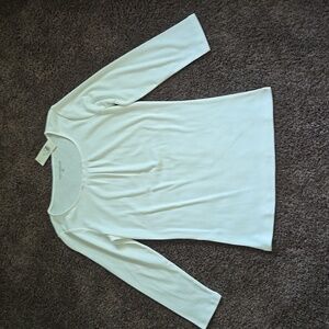 NEW Ann Taylor White 3/4 Sleeve Knit Top S